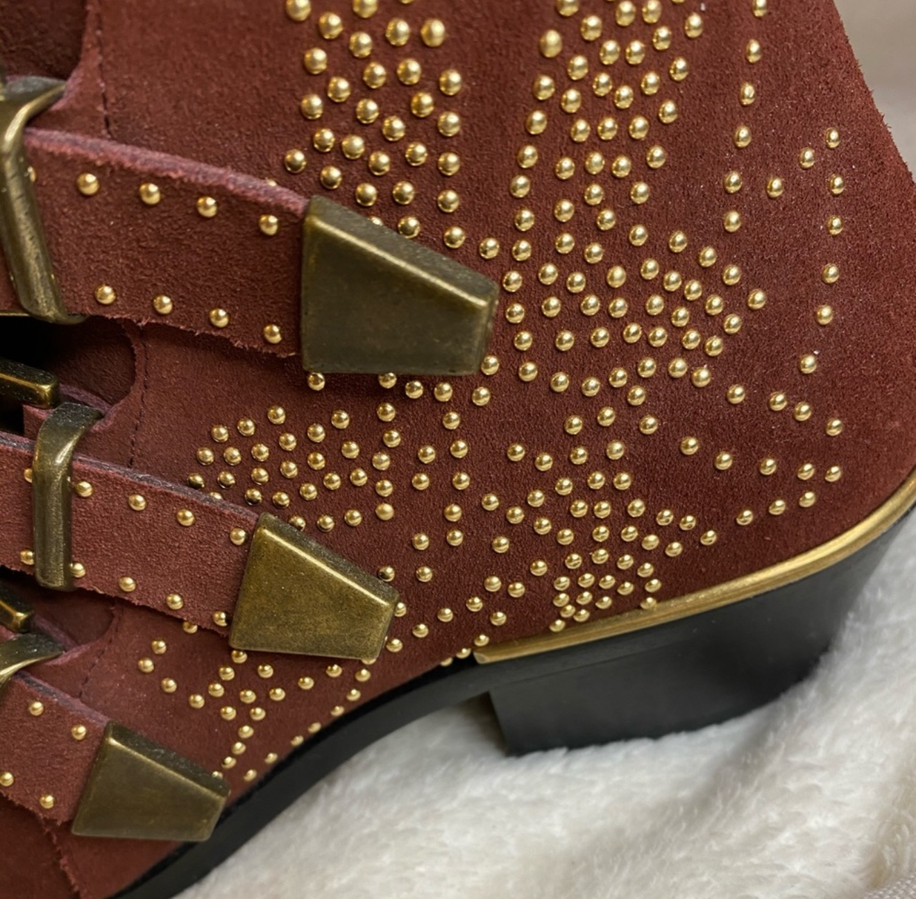 Chloe Suede Studded Susanna Boots