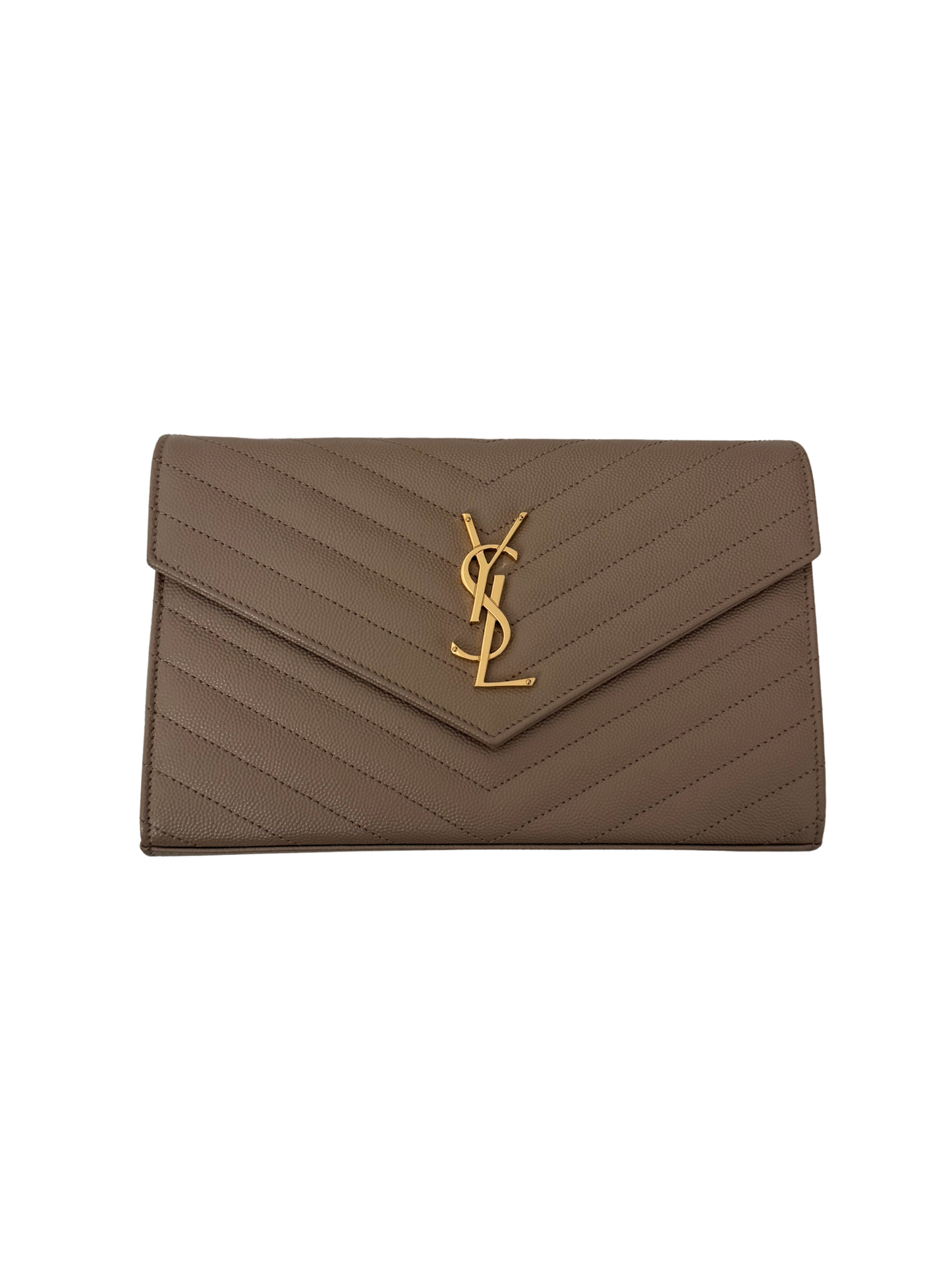 Saint Laurent Leather Envelope Bag