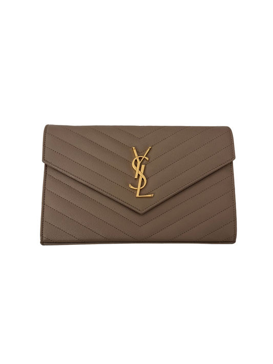 Saint Laurent Leather Envelope Bag