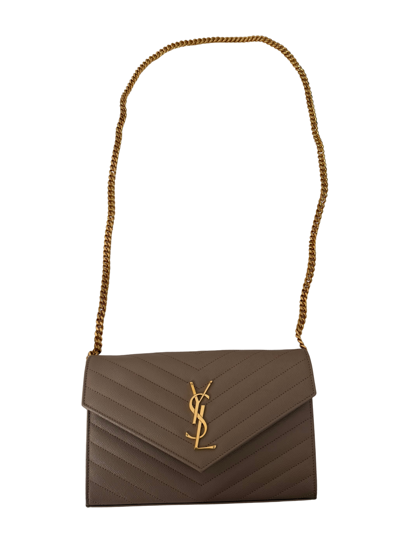 Saint Laurent Leather Envelope Bag