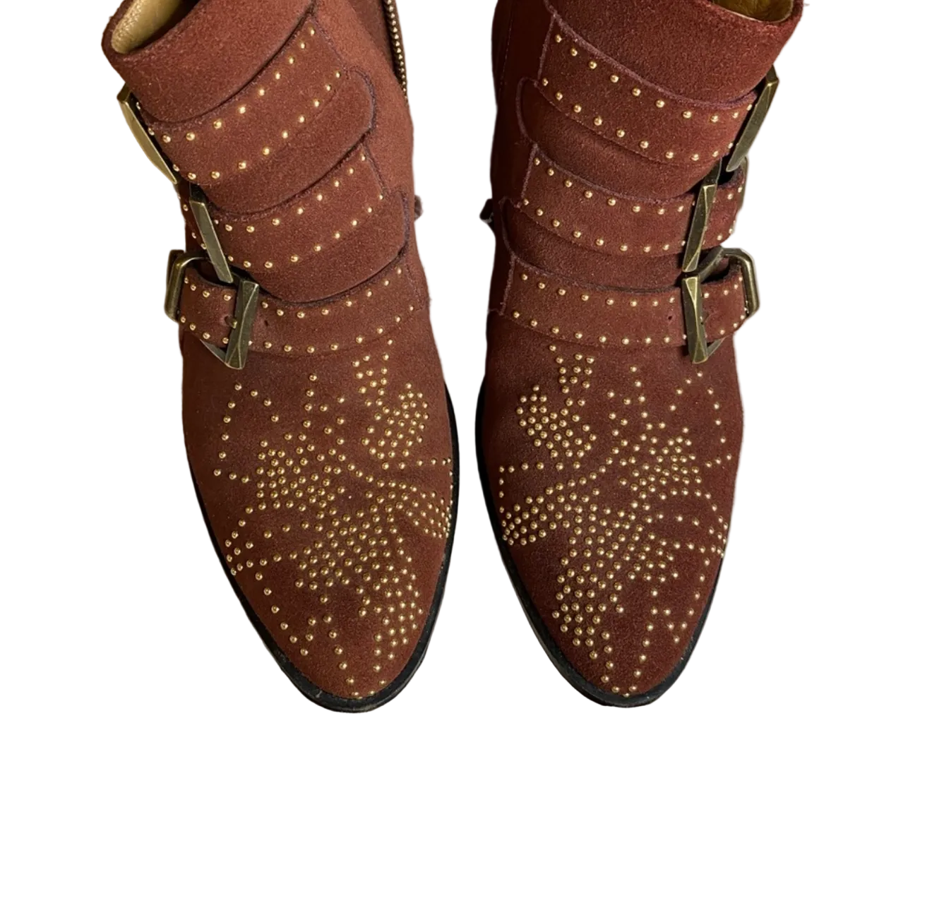 Chloe Suede Studded Susanna Boots