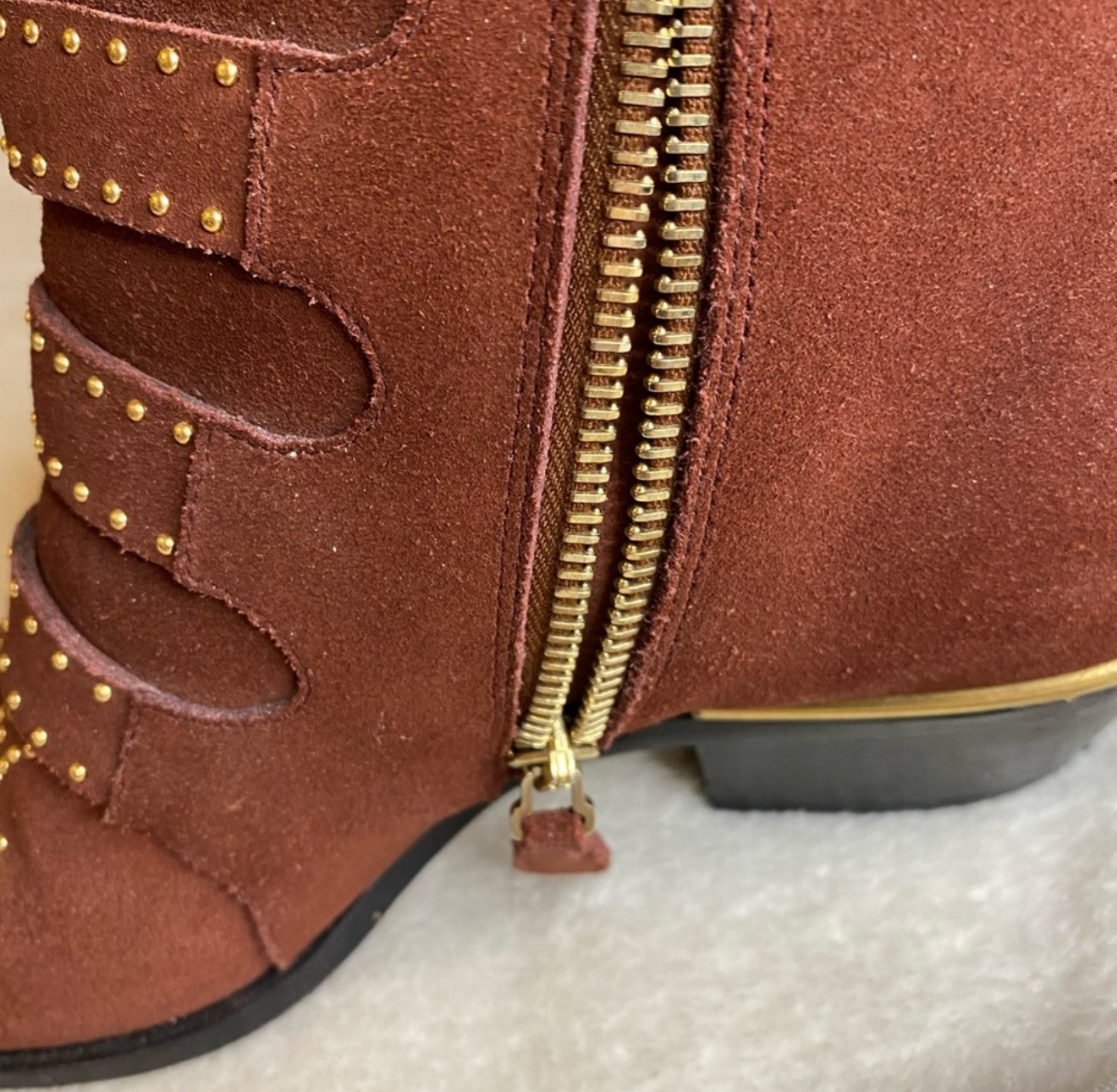 Chloe Suede Studded Susanna Boots