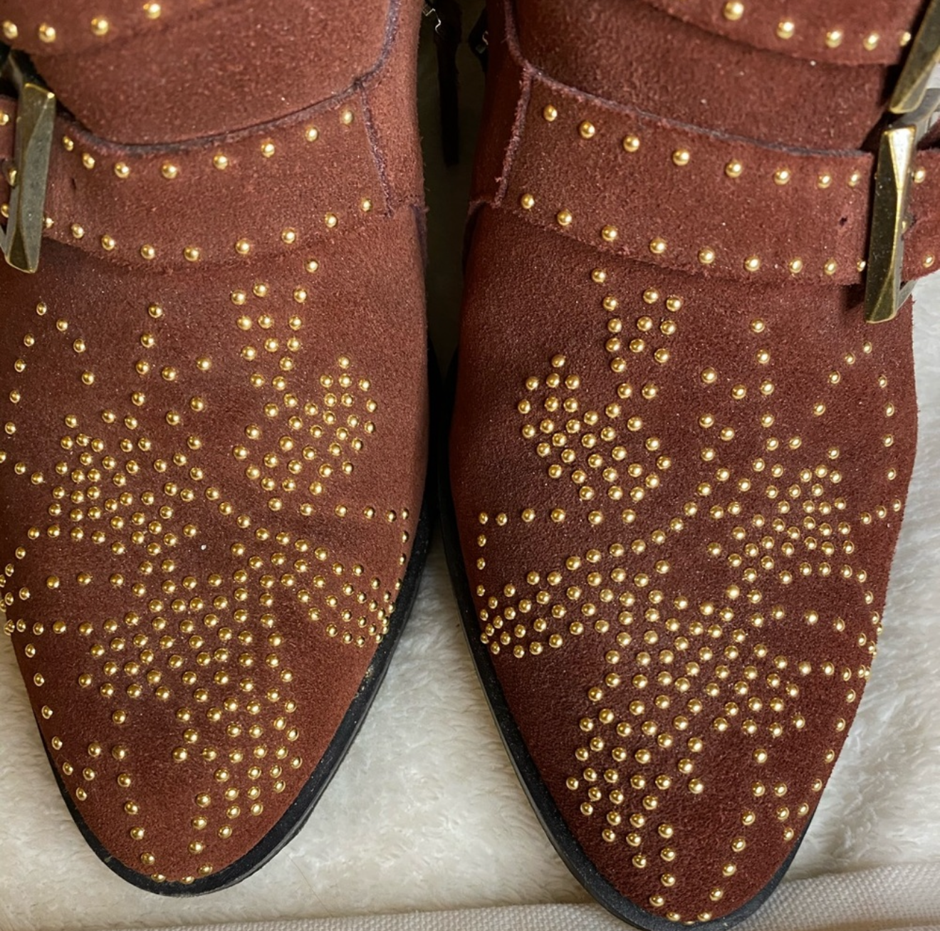 Chloe Suede Studded Susanna Boots