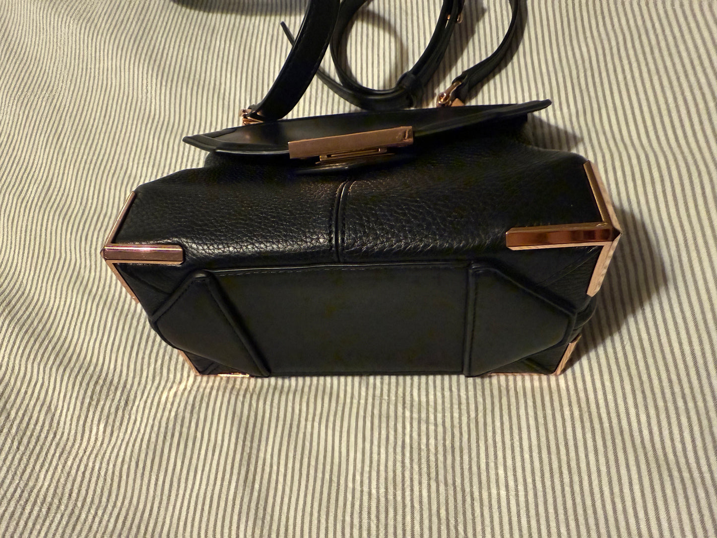 Alexander Wang Marion Prisma Black Pebbled Leather Crossbody Bag