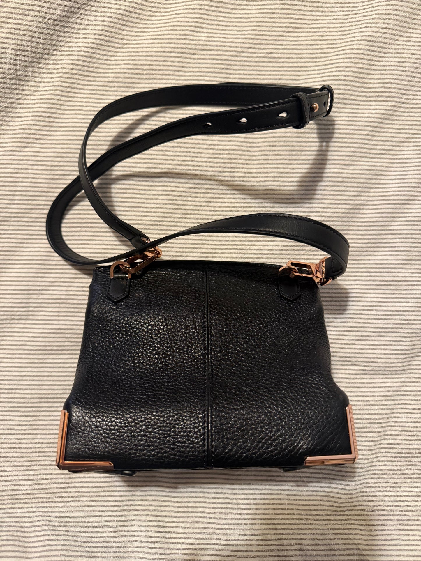 Alexander Wang Marion Prisma Black Pebbled Leather Crossbody Bag
