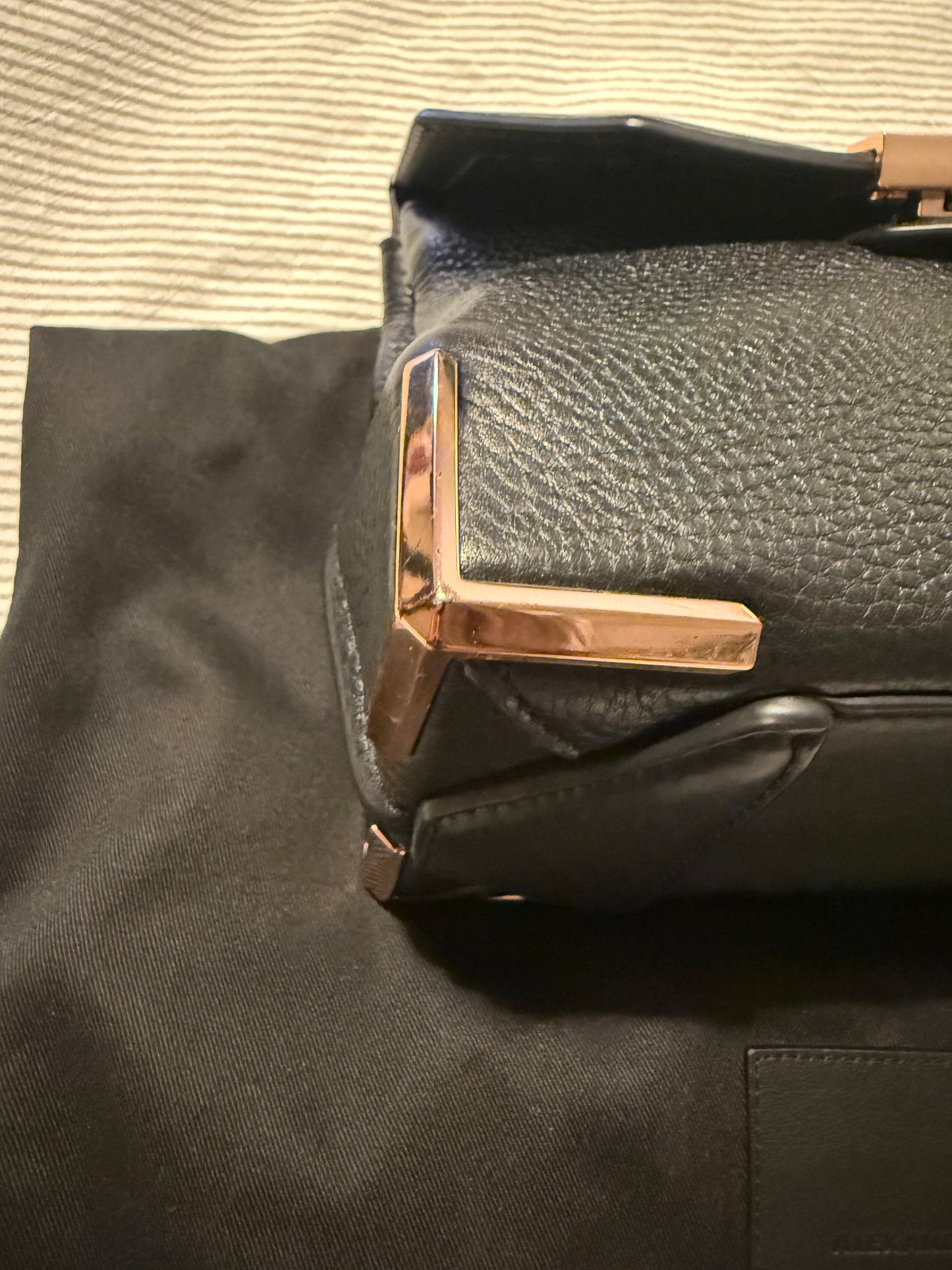 Alexander Wang Marion Prisma Black Pebbled Leather Crossbody Bag